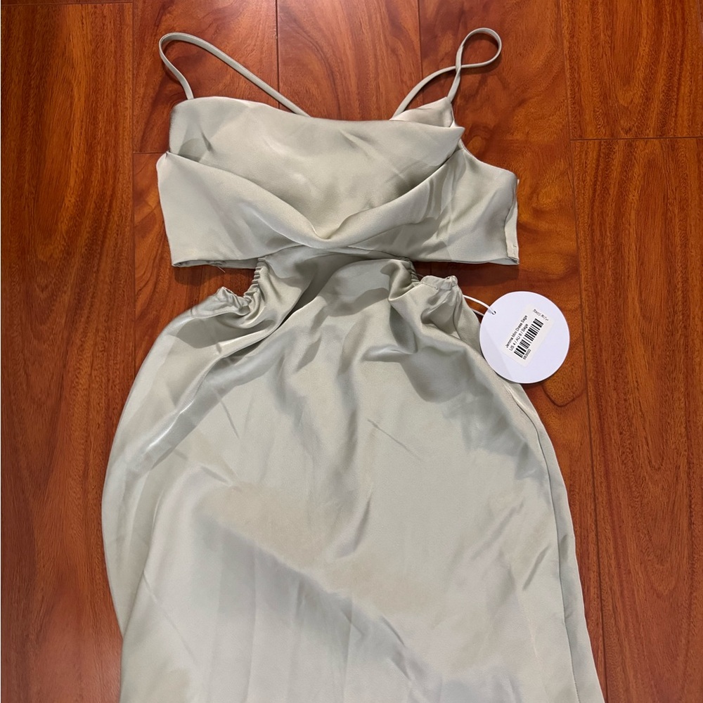NWT Princess Polly sage cutout dress